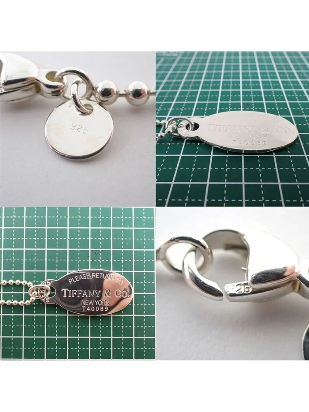Tiffany & Co 925 Return to Oval Tag Pendant